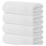 Avalon Towels Bath Towels Set of 4, Size 30 x 60 Inches - 60% Cotton, 40% Viscose Made from Bamboo, Soft and Absorbent, Quick Drying, Lightweight, Perfect for Daily Use
