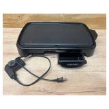 $35 Chefman Electric Griddle with Removable Temperature Control, Immersible Flat Top Grill, Burger, Eggs, Pancake Griddle, Nonstick Easy Clean Cooking Surface, Slide Out Drip Tray, 10 x 16 Inch