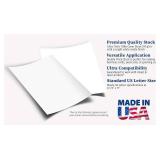 $24 White 110lb Cover (300gsm) Cardstock 8.5x11 - Ultra Heavyweight Thick Card Stock, Smooth Bright White Printer Paper - Invitations, Menus, Posters, Brochures, Crafts - Inkjet/Laser Printers -100 Sh