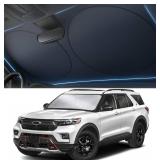 Autovir Windshield Sun Shade Foldable   280T Car Front Window Shade, Heat Shield UV Sun Visor Protection, Keeps Interior Cool, Easy Fold Storage, Universal Fit for SUV, Sedan