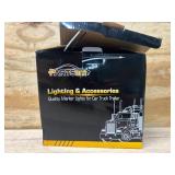 $40 Partsam 10Pcs 2.5" Round Amber 13 LED Side Marker Clearance Lights with Reflectors for Truck Trailer RV, Grommets and Pigtails Include, Clear Lens, Sealed Waterproof, Flush Mount, 12V