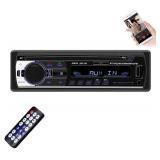 $16 Multimedia Car Stereo Single Din Bluetooth Audio Hands-Free Built-in Microphone MP3 Player No CD/DVD Player USB Port AUX Input FM Radio Receiver Remote Control