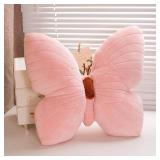 $15 PEACH CAT Butterfly Pillow Decorative Butterfly Shaped Throw Pillows 15.7" x 15.7" Cute Plush Cushion Decor for Bedroom Living Room Sofa Couch Pink