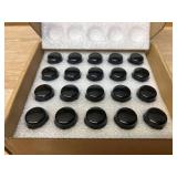 $17 GAsupply M12x1.5 Black Lug Nuts, 20pcs Closed End Bulge Acorn Wheel Lug Nut 3/4 inch (19mm) Hex 1.38" 35mm Length