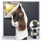 $14 Magnetic Blackout Window Cover 40" x 58" Portable Blackout Curtains for Bedroom, Temporary Black Out Shades Window Privacy Film No Drill Black Out Blinds for Media Room Travel Skylight - Blacks