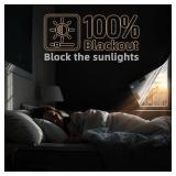 $14 Magnetic Blackout Window Cover 40" x 58" Portable Blackout Curtains for Bedroom, Temporary Black Out Shades Window Privacy Film No Drill Black Out Blinds for Media Room Travel Skylight - Blacks