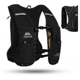 $32 AONIJIE Running Hydration Vest for Men & Women, 8L Hydration Backpack, Multiple Pocket Designs for Water Bottles/Bladders, Lightweight Breathable for Hiking, Climbing, Marathon & Cycling