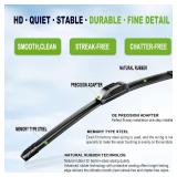 $14 OEM QUALITY 22" + 22" PARRATI Premium All-Season Windshield Wiper Blades (Set of 2)