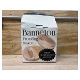 $32 BAVIFY Sourdough Starter Kit, Banneton Bread Proofing Baskets Set, Sourdough Bread Baking Supplies Making Tools with Dough Scraper, Whisk, Bread Lame, Recipe, 1 Round 1 Oval 1 Jar Gift Set