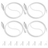 $19 Barrina T8 TX-S 3FT Power Cord, 3 Prong Plug, Female End, Power Cable with US Plug for Shop Light/Grow Light Fixtures, 4 Packs