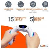 $44 LOOKEE VibHeal Arm Exerciser | Flabby Arms Workout, Hand & Wrist Massager | Portable Arm Toning & Recovery Device with 15 Intensity Levels, Travel-Friendly Fitness for Men & Women