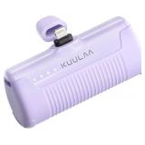 Kuulaa Portable Charger iPhone 4500mAh Mini Power Bank,Cute Battery Pack Backup Charger Travel Compatible with iPhone 14/13/12/11/XS/XR/Airpods (Purple)