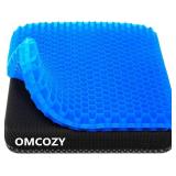 $26 Gel Seat Cushion, Cooling seat Cushion (Super Large & Thick), Breathable Honeycomb Design Absorbs Pressure Points Seat Cushion, Gel Cushion for Office Chair, Home Car seat Cushion for Wheelchair