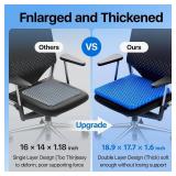 $26 Gel Seat Cushion, Cooling seat Cushion (Super Large & Thick), Breathable Honeycomb Design Absorbs Pressure Points Seat Cushion, Gel Cushion for Office Chair, Home Car seat Cushion for Wheelchair