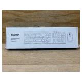 $32 Wireless Keyboard and Mouse, Vssoplor Rechargeable Quiet Full-Size Keyboard and Mouse Combo Set Ultra Slim Design for Laptop, PC, Notebook, Desktop-Dark Gray