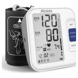 $28 Alcedo Blood Pressure Monitor for Home Use, Automatic Digital BP Machine with Large Cuff for Upper Arm, LCD Screen, 2x120 Memory, Talking Function