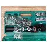 $50 10-Ton Hydraulic Wire Rope Crimping Tool,Hydraulic Swaging Tool, 11 Dies for 3/64"-3/16" Double Barrel Sleeves & Stainless Steel Cable Railing Terminals, Professional Rigging Swager