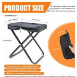 $14 Camping Stool 12 Inch Portable Folding Stool with Carry Bag Weight Load 220lbs Portable Stool for Camping Fishing Hiking BBQ