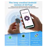 $30 Air Tags for Android,Air Tags-4 Pack Android,2 Year Battery Life,Air Tracker Tags with 4 Case,Google Find Trackers for Google