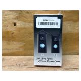 $17 Outdoor Black Doorbell Rain Anti-Glare Cover, Steel Weather-Blocking Camera Cover Glare Sun Shade Protection for Most Video Doorbells(Inward fold)