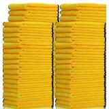 $40 Tallew 40 Pcs Yellow Microfiber Towels: 16"x16" Microfiber Drying Towels Bulk Micro Fiber Car Cleaning Cloth for Cars Drying Washing Polishing Cleaning Household Supplies