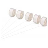 $20 Simthread 144pcs Embroidery Pre-Wound Bobbins Thread, Class 15 Type A Size SA156, Polyester White 60 wt, Compatible with Bernina Pfaff Ambition BabyLock Brother Embroidery Sewing Machines Plastic 