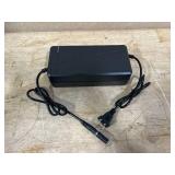 $35 54.6V 3A/5A Charger with 6 Plug Suitable for Various Lithium Batteries, Such as Lawn Mower and Wheelchair Lithium Batteries, etc. (5A 6Plug+Bag) (missing pieces)