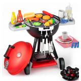 $45 JOYIN Kitchen Toy Set, BBQ Play Grill, Cooking Toy Set, Little Chef Play, Kids Grill Playset Interactive BBQ for Kids with Light & Sound, Birthday Gift for 3 4 Year Old Boys Girls Outdoor Toys