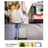 $16 Capolo Travel Backpack for Women Men Waterproof Laptop Backpack Airlines Approved Carry On Backpack Bag Computer Bookbag for Business, Work, Traveling Fits 15.6 Inch Laptop(Beige)