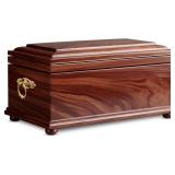 $46 Trupoint Memorials Wood Cremation Urns for Human Ashes, Casket for Humans, Decorative Burial Urn for Adult Men & Women   Large, Brown Rosewood