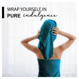 $30 KAHAF COLLECTION 100% Cotton Bath Towels, 24x48 Pack of 6 Towels, Quick Dry, Highly Absorbent, Soft Feel Towel, Gym, Spa, Bathroom, Shower, Pool, Luxury Soft Towels (Teal, KC-2448-6-TEAL)