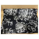 $39 Smart Water Barrier Tech 0.1" Premium Ultra Thin Door Mat, Stays Waterproof Until Pressed, Proven Multi-Year Durability, Low Profile Washable Non Slip Kitchen Mat, 24" 35", Baroque Black
