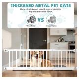 $39 Metal Short Dog Gate, 13" Tall Puppy Small Pet Gate to Step Over, 17"- 44" Pressure Mount Indoor Outdoor Dog Gates with 4 Extension Kits, Small Puppy Gate for Doorways & Stairs