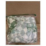 $100 Houseri Sage Plaid Duvet Cover King Size Set - White, Light Green, Beige Grid, Checkerboard, Buffalo Plaid, Gingham