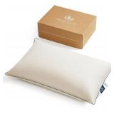 $99 Pacific Coast Down Pillow, Luxury Hotel Collection Bed Pillow for Sleeping, Standard Size of 1, 100% Organic Cotton Shell, 650 Fill Power, Soft Pillows, Suit for Stomach Sleepers