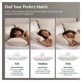 $99 Pacific Coast Down Pillow, Luxury Hotel Collection Bed Pillow for Sleeping, Standard Size of 1, 100% Organic Cotton Shell, 650 Fill Power, Soft Pillows, Suit for Stomach Sleepers