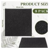 $60 Nuanchu 8 Pcs 12 x 12 Inch Rubber Stepping Stones Outdoor Garden Walkway Non-Slip Durable Rubber Pavers for Patio, Pathway, and Landscaping, Weatherproof Stepping Stones for Easy Installation(Squa