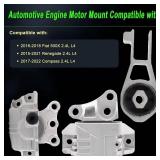 $59 Engine Motor Mount Compatible with 2016-2018 500X 2015-2020 Renegade 17-20 Compass 15-18 Ram promaster City 2.4L Replace for A5862 A5898 68258599AA 68363755AA 68363756AA