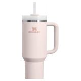 $45 STANLEY Quencher H2.0 Tumbler with Handle and Straw 40 oz Flowstate 3-Position Lid Cup Holder Compatible for Travel Insulated Stainless Steel Cup BPA-Free Rose Quartz 2.0