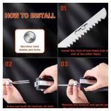 $40 Electric Knife - Carving Knife Set, Black Ergonomic Handle Electric Knifes Cutting 2000 Times/Minute with 60-inch Power Cord, for Meat, Poultry, Bread, Brisket Slicing, Thanksgiving and Christmas 