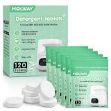 $40 120 PCS Detergent Tablets, Detergent Washing Tablets for MOLWAY, Momcozy, GROWNSY, Baby Brezza Bottle Washer, Remove Milk Residue & Odor, for All Baby Bottle Washers