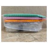 Palksky Snack Containers with Silicone Lids, Stainless Steel 2 Compartment Snack Box for Adults, Reusable Snackle Box Container with Utensil Clip, Snack Prep Containers for Travel & Office (3 Packs)