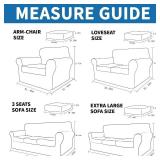 $42 XINEAGE 2026 New 3 Pieces Couch Covers for 2 Cushion Sofa Super Stretch Loveseat Slipcover Pet Dog Universal Slip Cover Anti Slip Love Seat Furniture Protector (Light Gray, 55"-69")