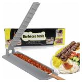 $13 2Pcs Kebab Maker Press | Create Flawless, Manual Kabob Mould, Kabob Maker Barbecue Skewers, Non-Stick, Easy Clean, Form Your Kofta Kebab Like a Traditional Chef Handmade Kebab