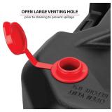 $25 Performance Tool W4076 10-Quart Oil Drain Container, Deep Drain Well, Integrated Handle, Sealing Rubber Gaskets, Black