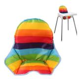 twoworld High Chair Cushion for Antilop Highchair, Baby High Chair Seat Cover Liner Mat Pad Cushion for Antilop High Chair Water Resistant (Rainbow Striped)
