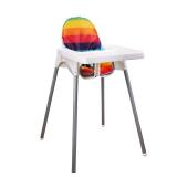 twoworld High Chair Cushion for Antilop Highchair, Baby High Chair Seat Cover Liner Mat Pad Cushion for Antilop High Chair Water Resistant (Rainbow Striped)
