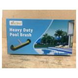 $26 Sepetrel Pool Brush Head for Cleaning Walls,Heavy Duty Inground/Above Ground Swimming Pool Round Scrub Brushes with Premium Strong Bristle & Reinforced Aluminium Back
