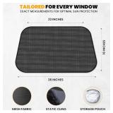 $13 EcoNour Side Window Shades for Baby-4 Pack | Side Window Sunshade for Kids | UV Protection Sun Shades for Kids | Fits Most Camper, Bus, Van, RV, Minivan, Truck, MPV & SUV | X-Large (26"x16")