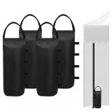 $13 IALNAI 112 LBS Canopy Weights Sand Bags for Canopy Outdoor Advertising Tent Sunshade Fixed Windproof Pop up Tent No Sand  4-Pack Package May Vary